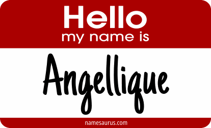 Hello my name is Angellique png download