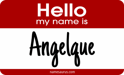 Hello my name is Angelque png download
