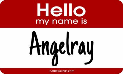 Hello my name is Angelray png download