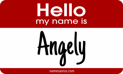 Hello my name is Angely png download