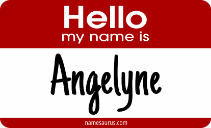 Hello my name is Angelyne png download