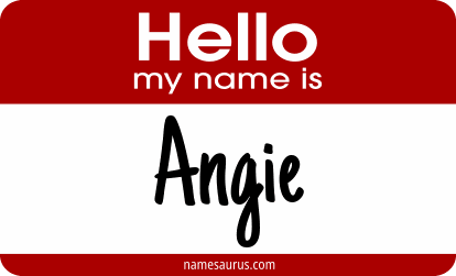 Hello my name is Angie png download