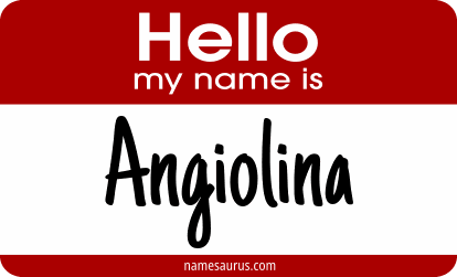 Hello my name is Angiolina png download