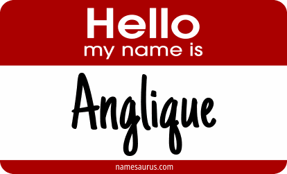 Hello my name is Anglique png download