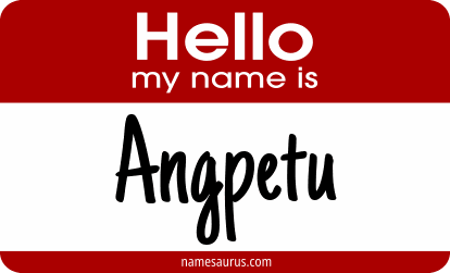 Hello my name is Angpetu png download
