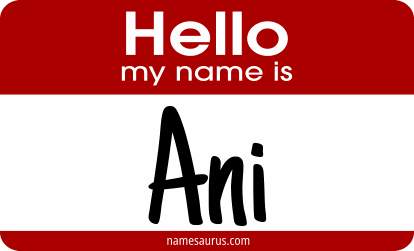 Hello my name is Ani png download
