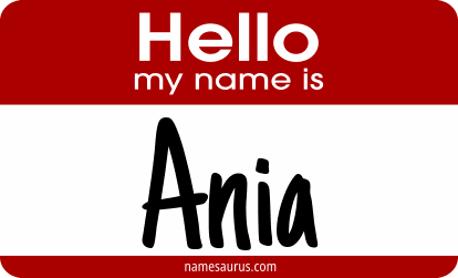 Hello my name is Ania png download