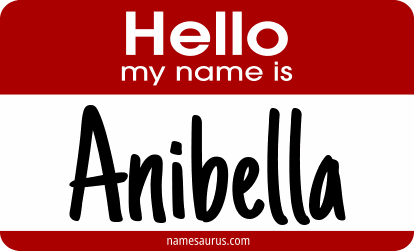 Hello my name is Anibella png download