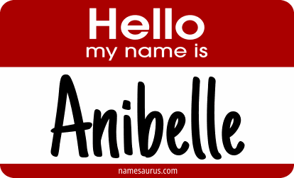 Hello my name is Anibelle png download