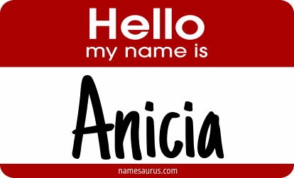 Hello my name is Anicia png download