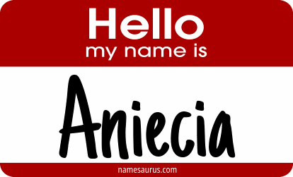Hello my name is Aniecia png download