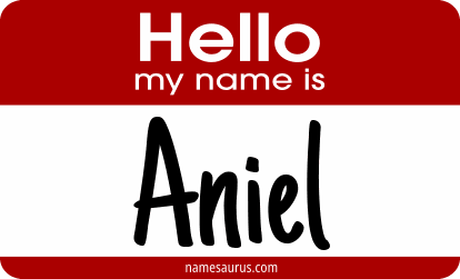 Hello my name is Aniel png download