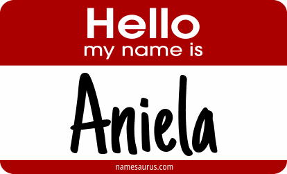 Hello my name is Aniela png download