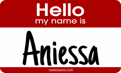 Hello my name is Aniessa png download