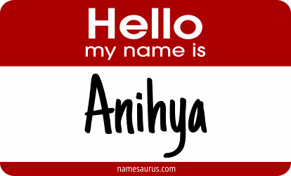 Hello my name is Anihya png download
