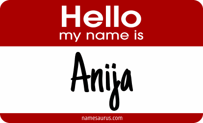Hello my name is Anija png download
