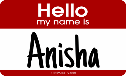 Hello my name is Anisha png download