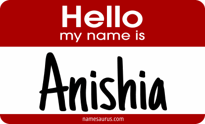 Hello my name is Anishia png download