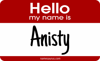 Hello my name is Anisty png download