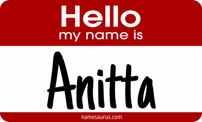 Hello my name is Anitta png download
