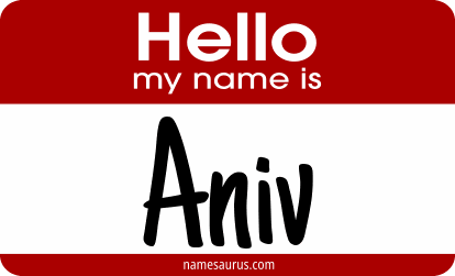 Hello my name is Aniv png download