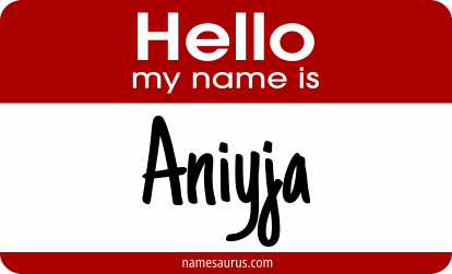 Hello my name is Aniyja png download