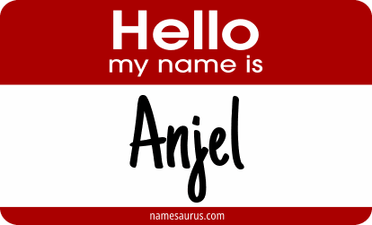 Hello my name is Anjel png download