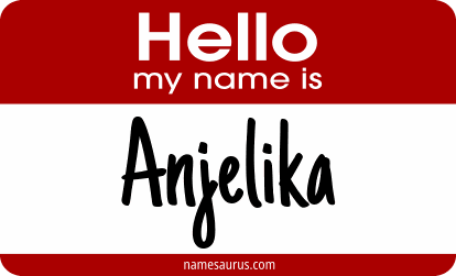 Hello my name is Anjelika png download