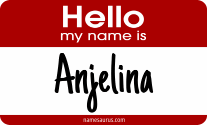 Hello my name is Anjelina png download