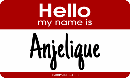 Hello my name is Anjelique png download
