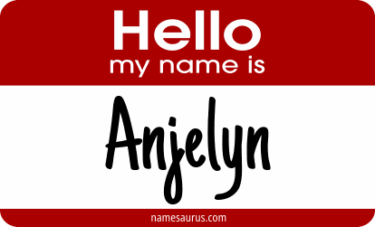Hello my name is Anjelyn png download