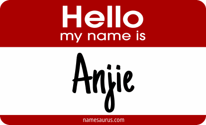 Hello my name is Anjie png download