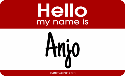 Hello my name is Anjo png download