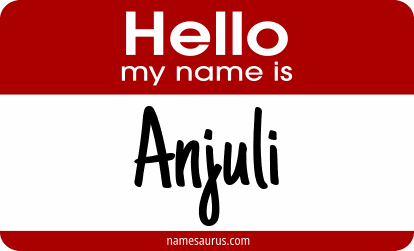 Hello my name is Anjuli png download