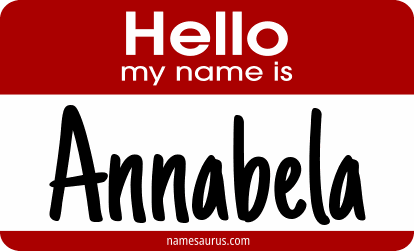 Hello my name is Annabela png download