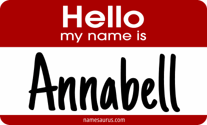 Hello my name is Annabell png download