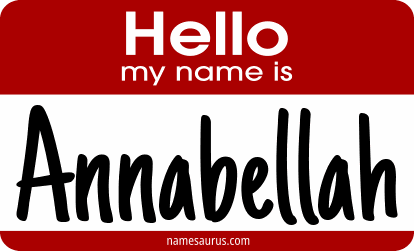 Hello my name is Annabellah png download