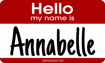 Hello my name is Annabelle png download