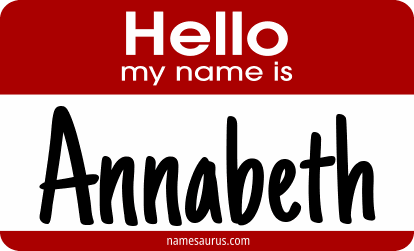 Hello my name is Annabeth png download