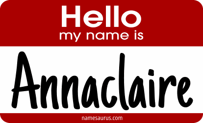 Hello my name is Annaclaire png download
