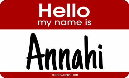 Hello my name is Annahi png download