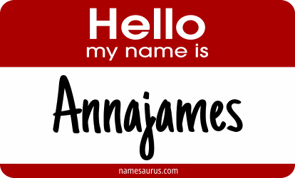 Hello my name is Annajames png download