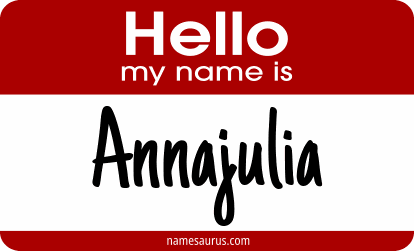 Hello my name is Annajulia png download