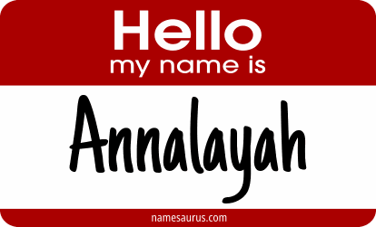 Hello my name is Annalayah png download