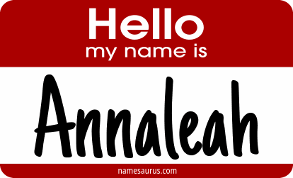 Hello my name is Annaleah png download