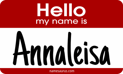 Hello my name is Annaleisa png download