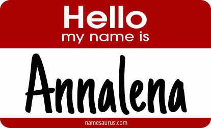 Hello my name is Annalena png download