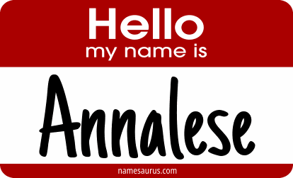 Hello my name is Annalese png download