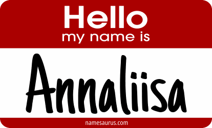 Hello my name is Annaliisa png download