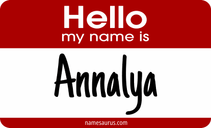 Hello my name is Annalya png download